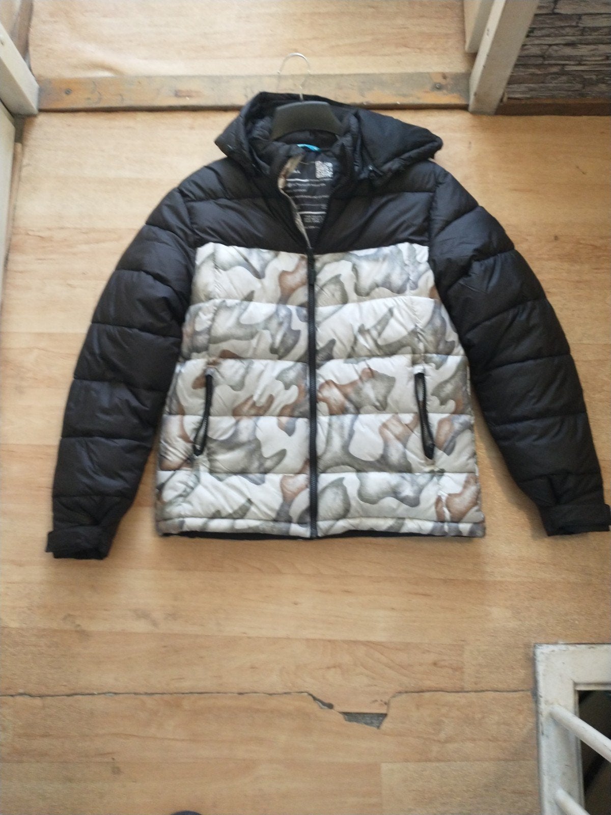 O'Neill Heren Winterjas - Zwart/Camouflage, Ophalen of Verzenden, Zo goed als nieuw, Maat 46 (S) of kleiner, Zwart
