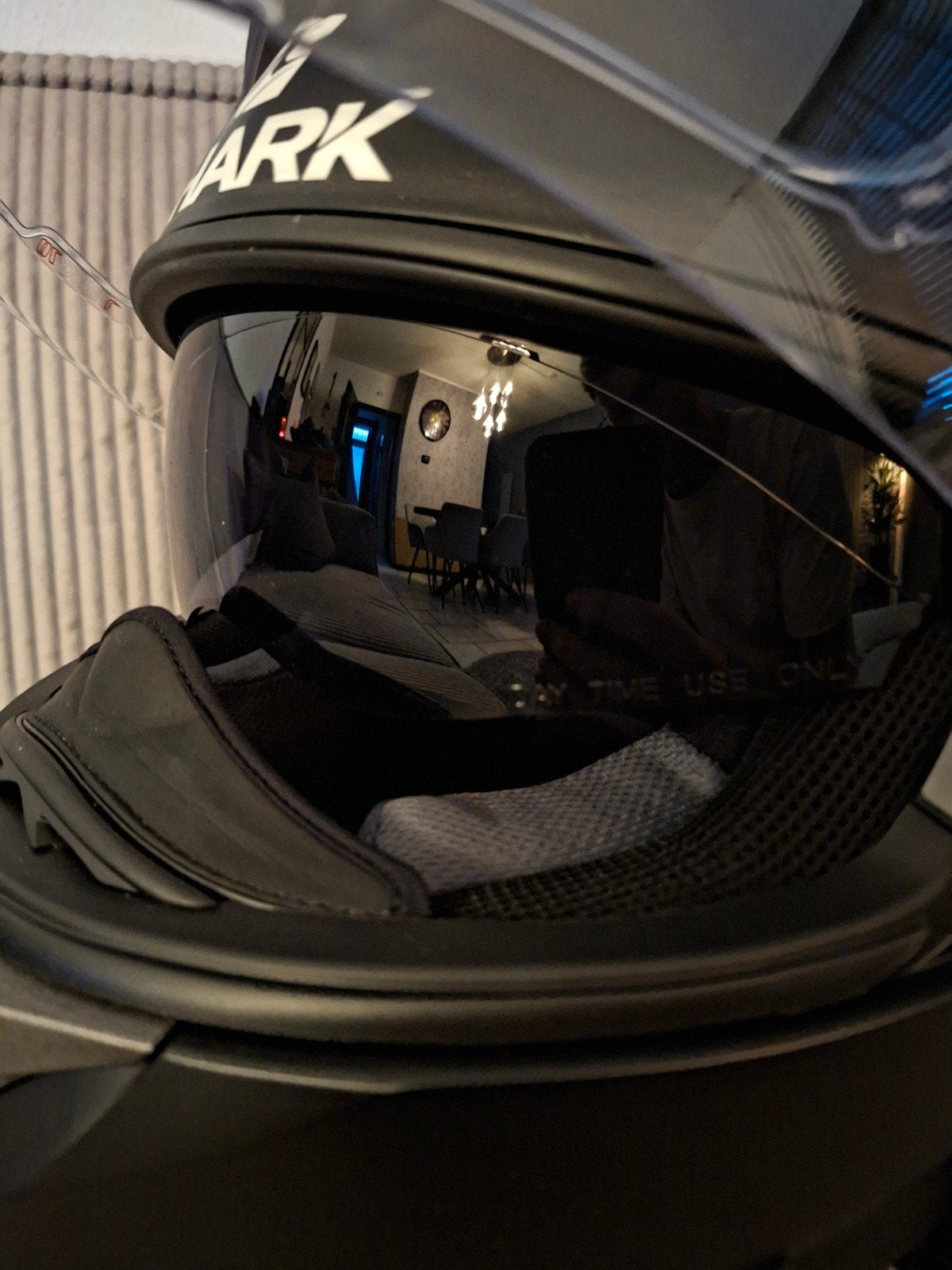Shark S900 zgan met ingebouwd zonnevizier, XS, Shark, Ophalen of Verzenden, Integraalhelm