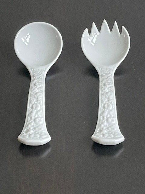 Rosenthal Maria Weiss saladebestek en 3 groente/slaschalen, Antiek en Kunst, Ophalen of Verzenden