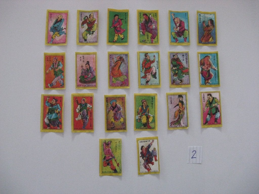 Lucifers merken van Chinese Figuren Serie 60 stuks, Verzenden, Zo goed als nieuw, Luciferdoosjes of -merken