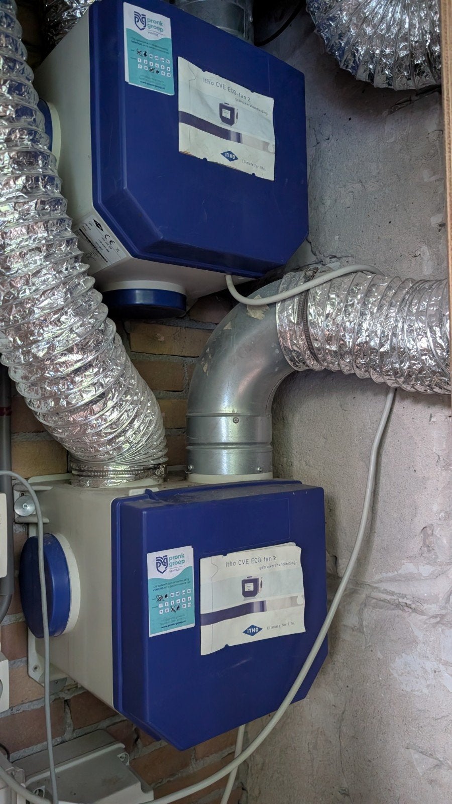 Itho Daalderop CVE ECO Fan's - Ventilatie-unit, Ophalen of Verzenden, Gebruikt, Ventilator en Afzuiger