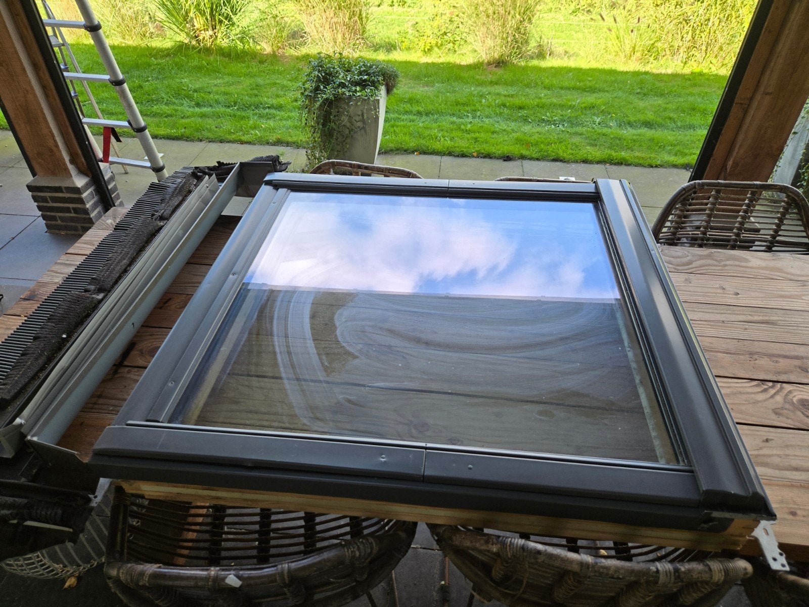 Velux Dakraam 120x120 cm, Ophalen, Gebruikt, 80 tot 120 cm, 80 tot 120 cm