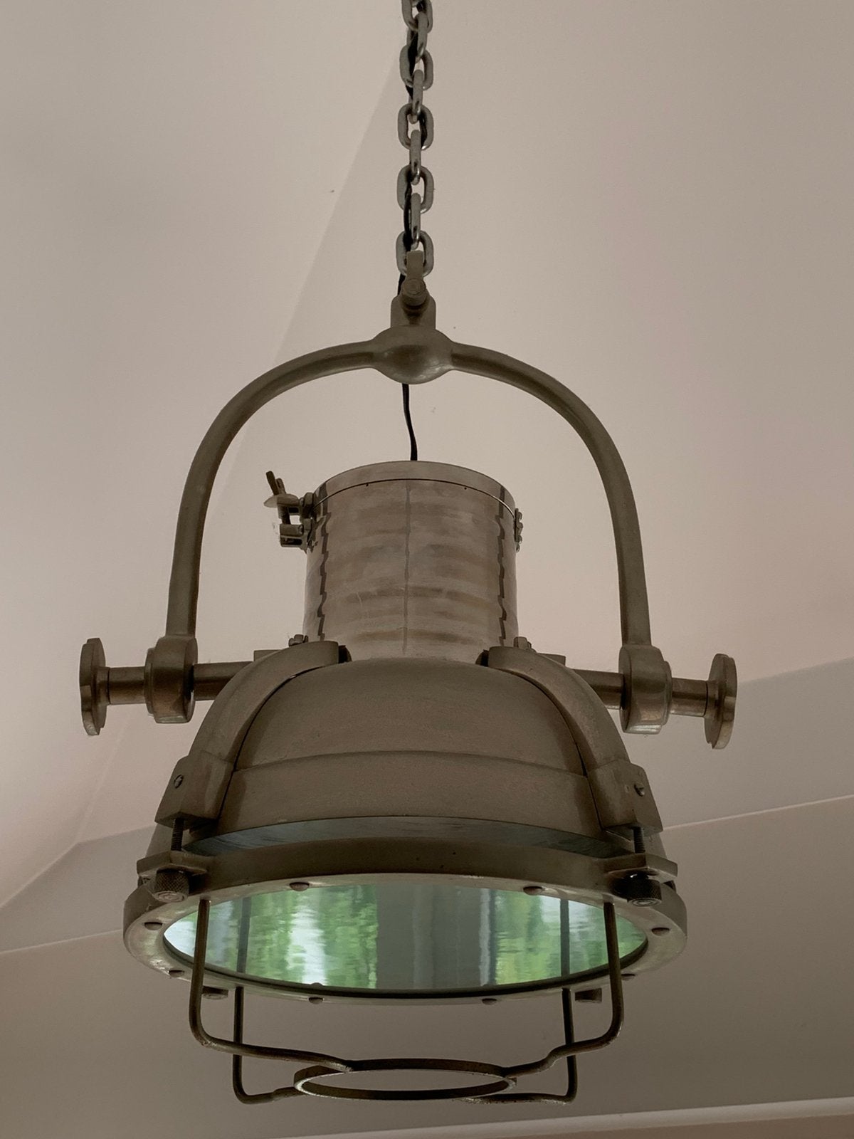 Stoere hanglamp RAW III, Huis en Inrichting, Lampen | Hanglampen, Ophalen, Zo goed als nieuw, Metaal, Industrieel