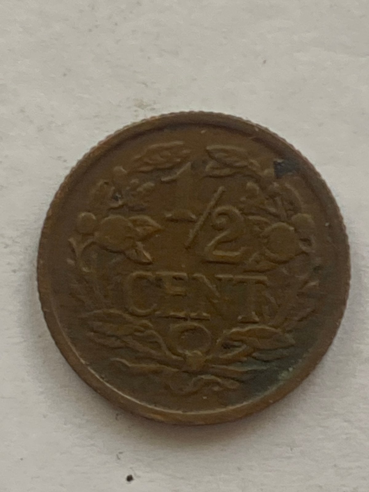 Nederland 1/2 Cent 1934 Koningin Wilhelmina, Ophalen of Verzenden, Koningin Wilhelmina, 1 cent, Losse munt