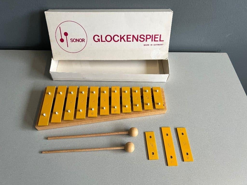 Vintage Sonor Percussie Xylofoon met 3 extra toetsen, Ophalen of Verzenden, Gebruikt, Melodische percussie