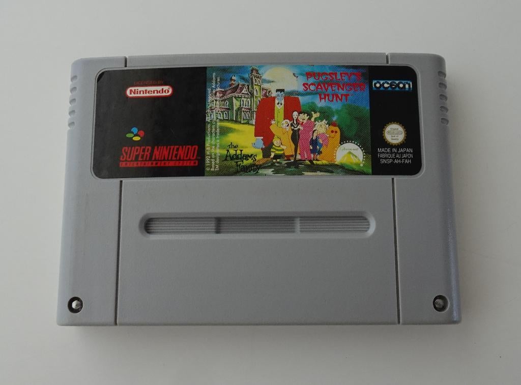 The Addams Family: Pugsley's Scavenger Hunt - Super Nintendo, 1 speler, Ophalen, Zo goed als nieuw, Vanaf 3 jaar