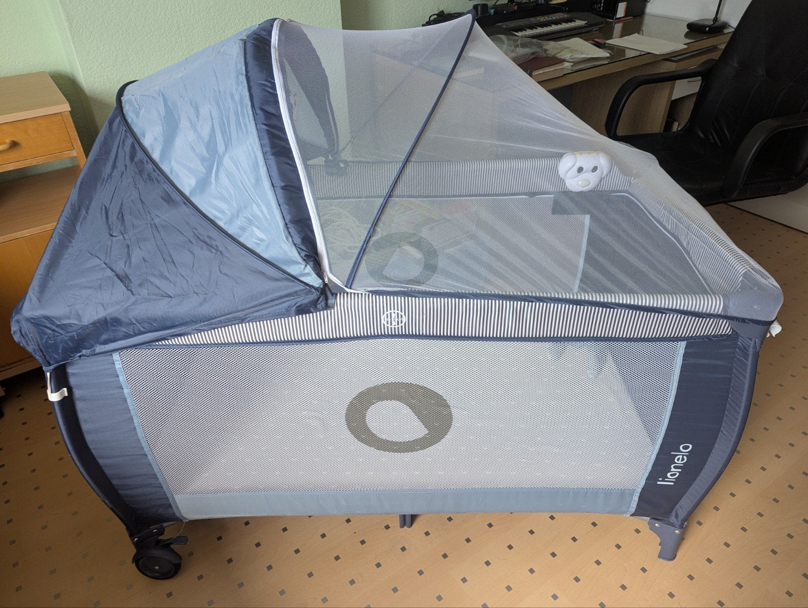 Lionelo Reiswieg/Campingbedje met accessoires - ZGAN, Kinderen en Baby's, Kinderwagens en Combinaties, Ophalen, Zo goed als nieuw