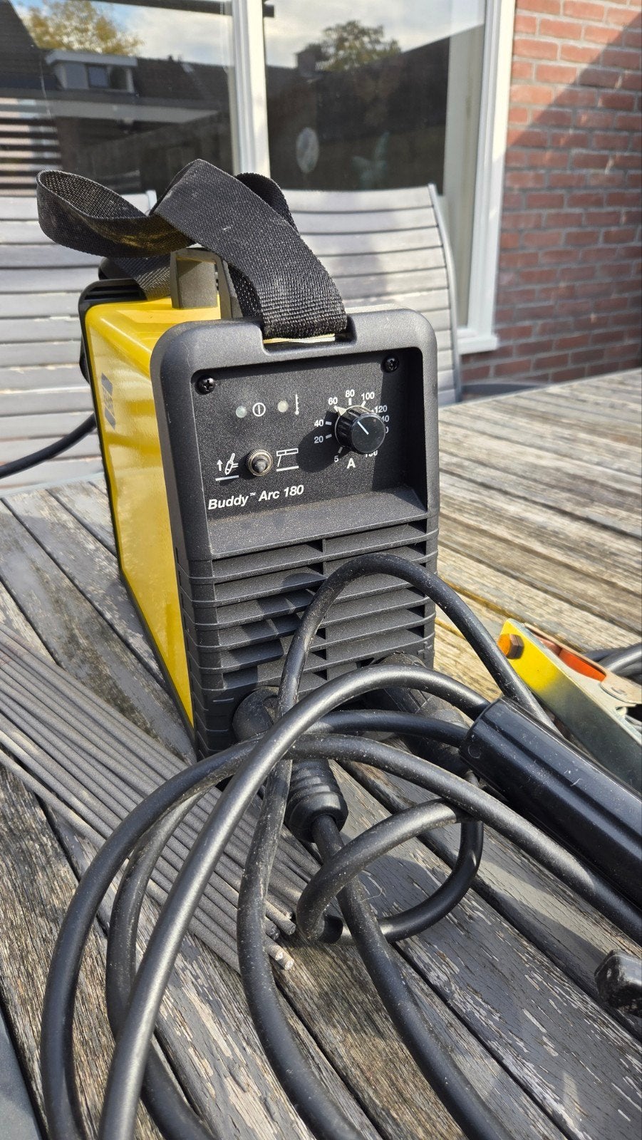 ESAB Buddy Arc 180 Lasapparaat - Zo goed als nieuw, Doe-het-zelf en Verbouw, Ophalen, Zo goed als nieuw, 150 tot 250 ampère, Inverter