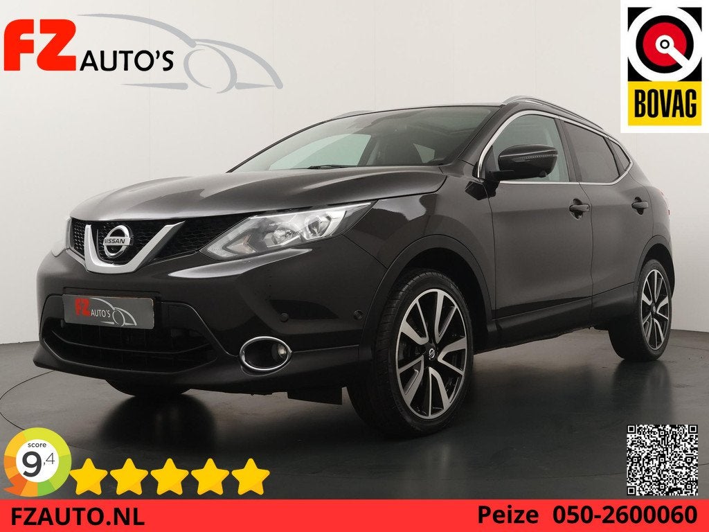 Nissan Qashqai 1.2 Tekna - Panoramadak - Leder - Navigatie -, Auto's, Nissan, Voorwielaandrijving, Automatische klimaatregeling