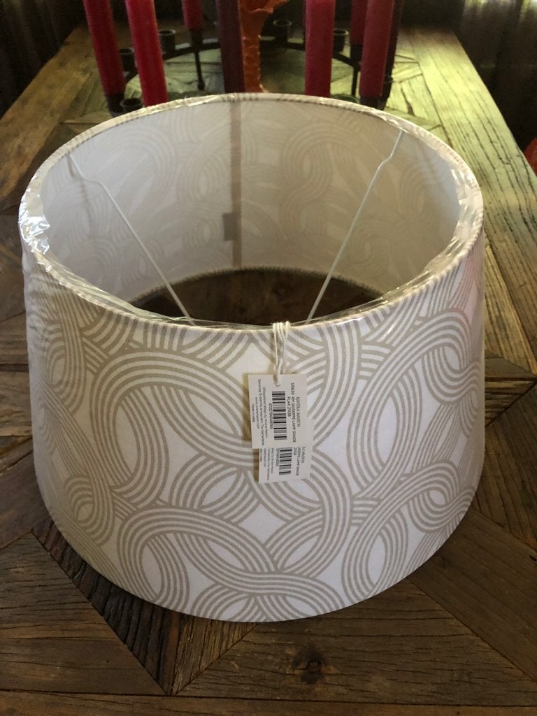 3x lampenkap riviera maison, Wit, Rond, Ophalen of Verzenden, 40 cm