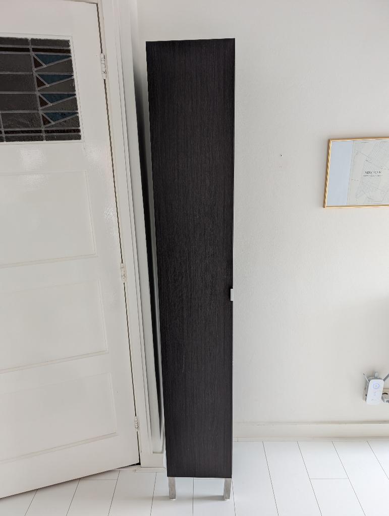 Smalle hoge badkamerkast, Huis en Inrichting, Ophalen, (Half)hoge kast, Minder dan 50 cm, Gebruikt