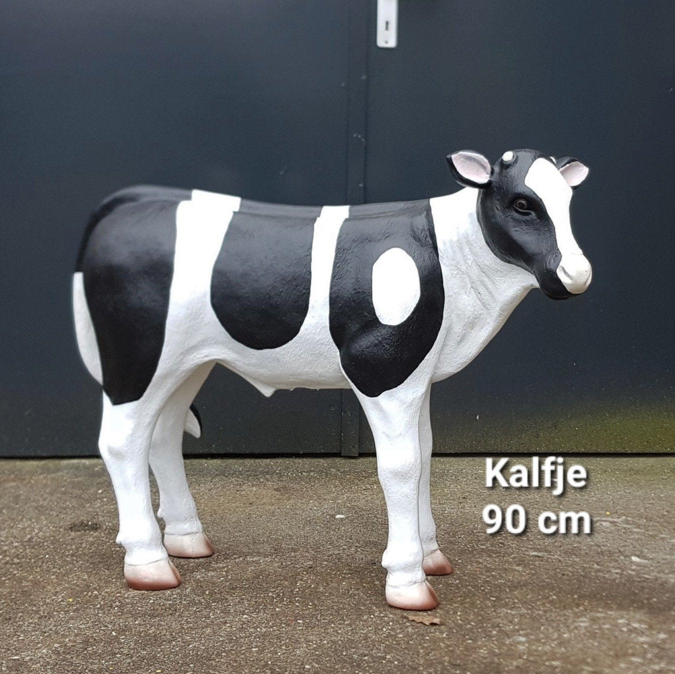 Beeld kalf polyester geiten beeld schapen beeld lammetje koe, Tuin en Terras, Ophalen, Nieuw, Kunststof, Dierenbeeld