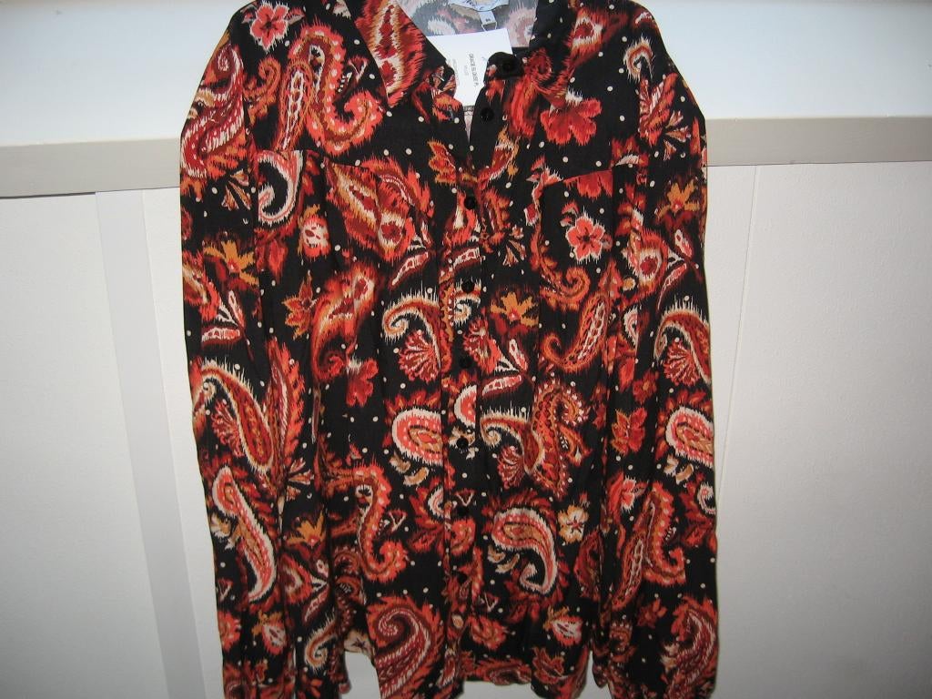 Nw Mis Etam blouse m 54 warme kleuren €15.- Soepel vallend, Kleding | Dames, Grote Maten, Ophalen of Verzenden, Nieuw, Zwart, Blouse of Tuniek