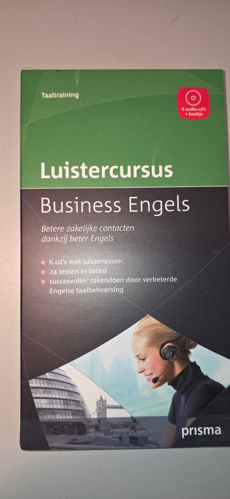 Luistercursus Business Engels (Prisma) - 6 CD's + boekje, Ophalen of Verzenden