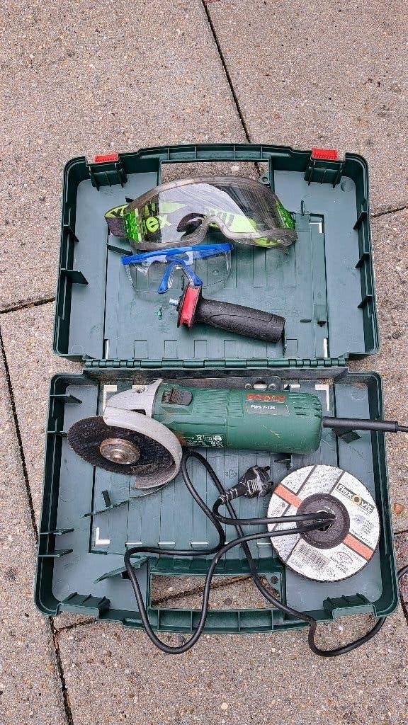 Bosch haakse slijper van 125 mm, Ophalen of Verzenden, Gebruikt, Haakse slijper, Bosch