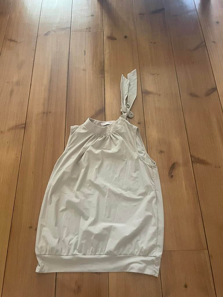 Mooie beige travelstof top Studio Anneloes, M, Maat 38/40 (M), Verzenden, Beige, Zo goed als nieuw