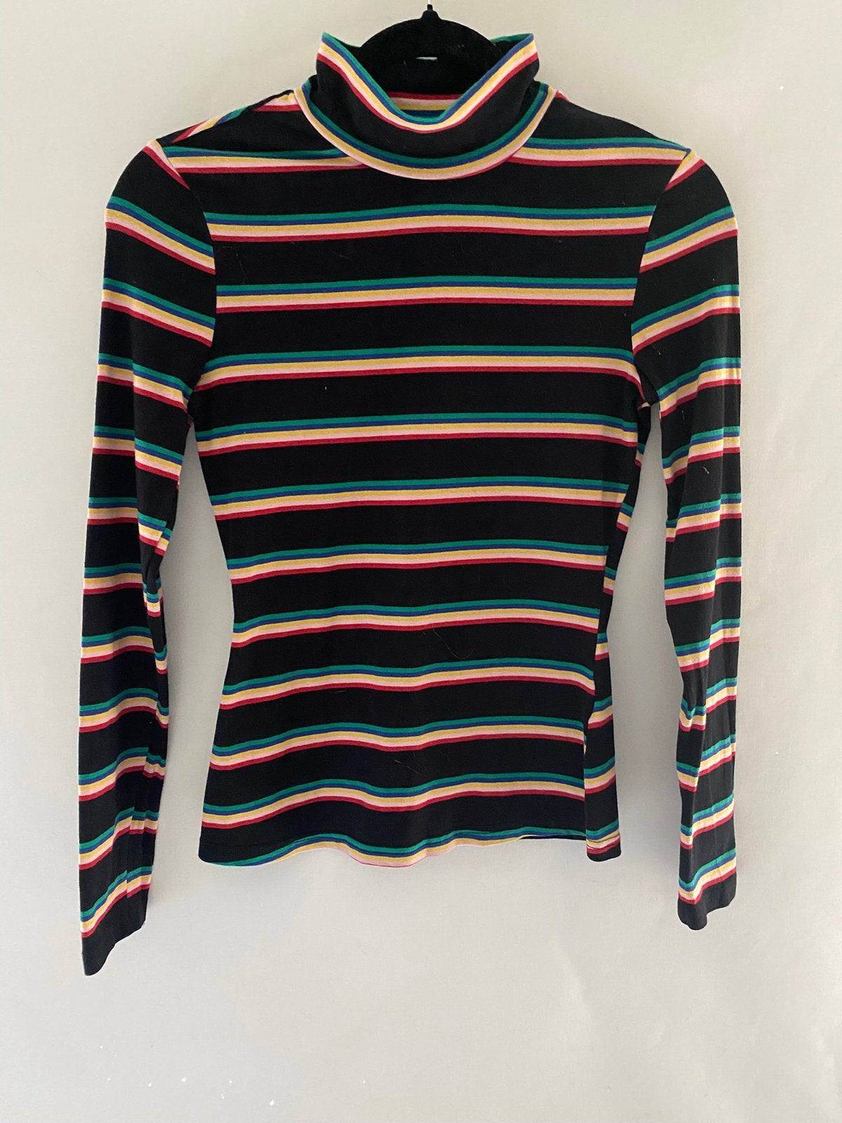 Shein gestreepte longsleeve col 34/XS multicolor, Zwart, Ophalen of Verzenden, Zo goed als nieuw, Lange mouw
