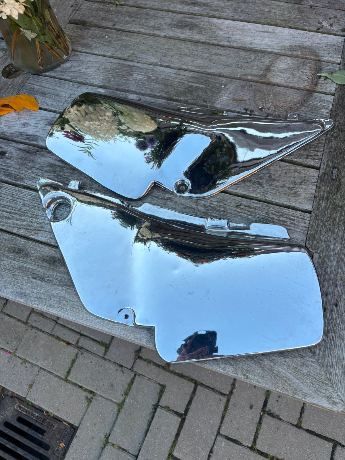 Zijkappen set chroom Honda MT, Ophalen, Nieuw, Overige merken