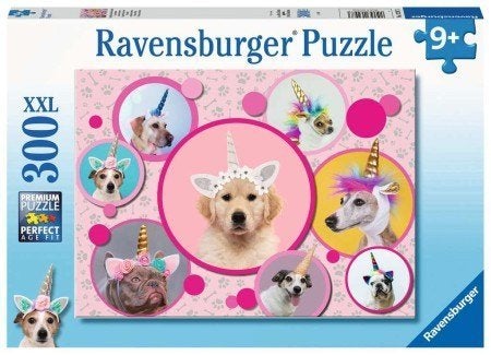 Ravensburger: Schattige Eenhoorn Honden 300 XXL stukjes, ., Nieuw, ., 6 jaar of ouder