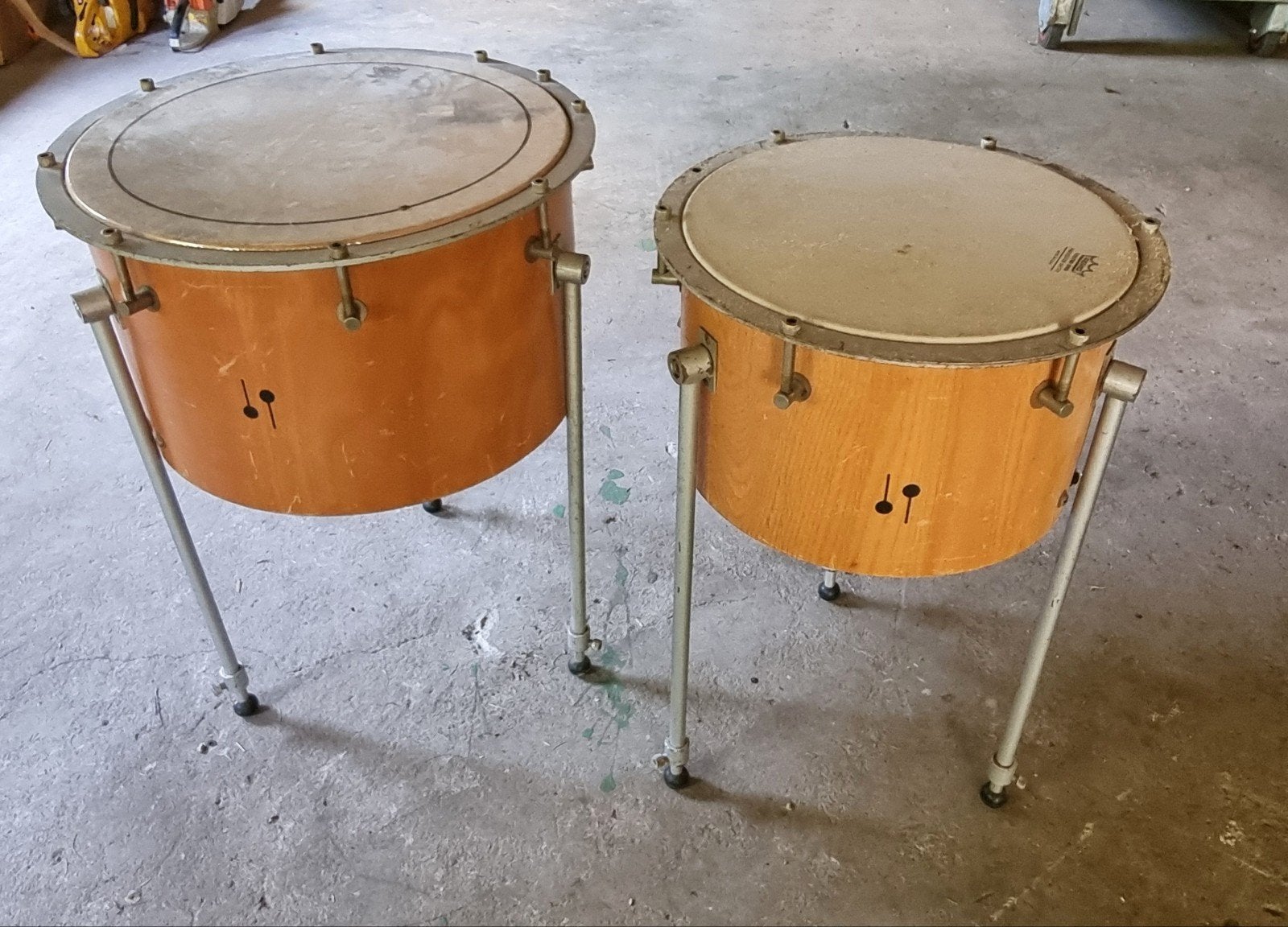Vintage Sonor Pauken - 47 en 35 cm - Gebruikte staat, Ophalen of Verzenden, Gebruikt