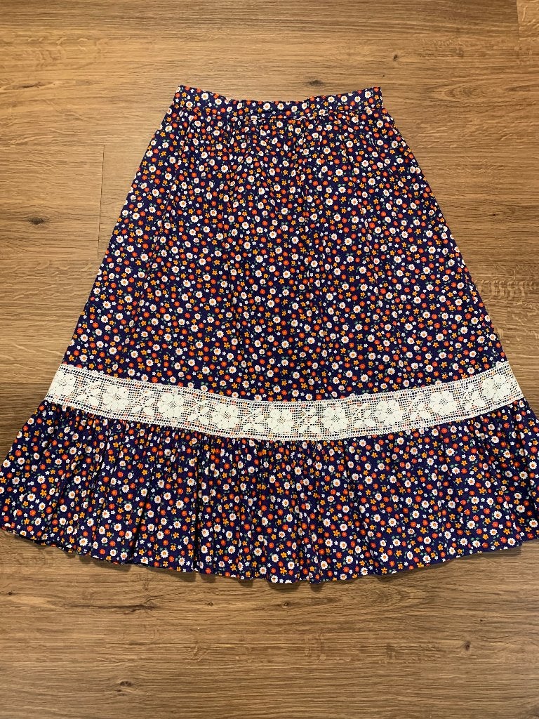 Vintage rok, Kleding | Dames, Zo goed als nieuw, Knielengte, Maat 36 (S), Meerkleurig