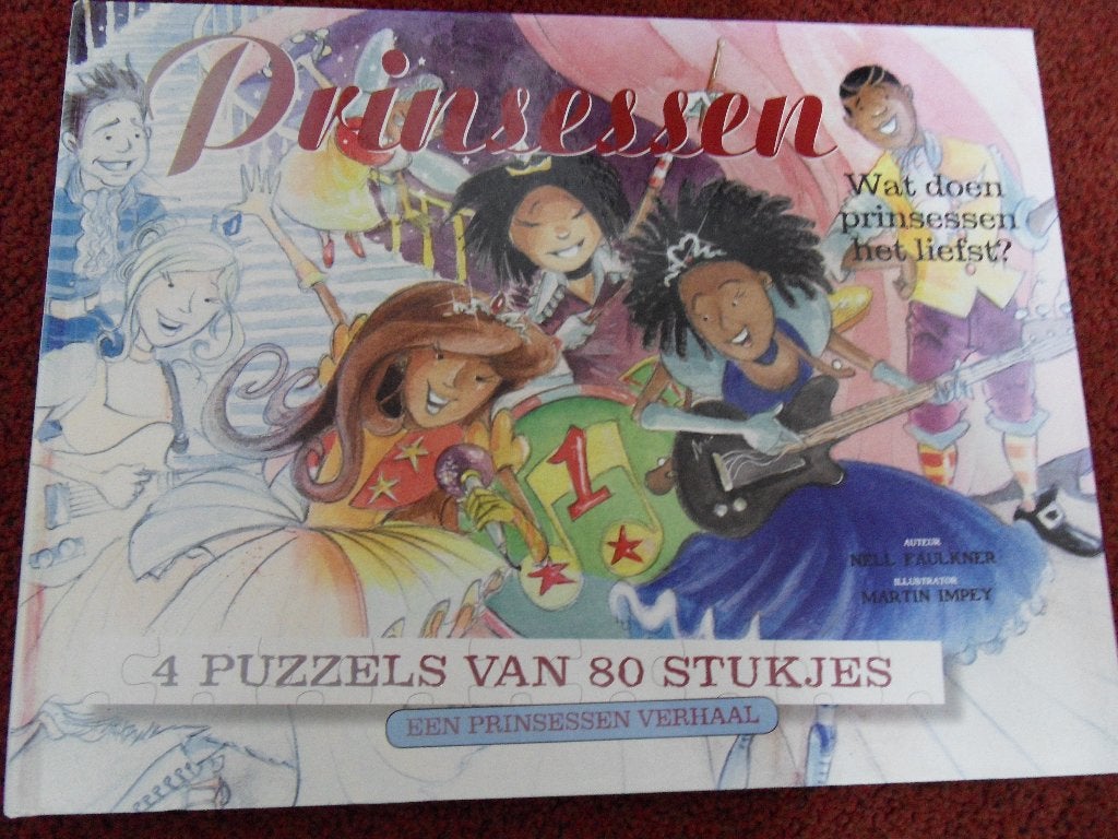 4 Prinsessen kinderpuzzels 80 stukjes per puzzel, Ophalen of Verzenden, Meer dan 50 stukjes, Nieuw