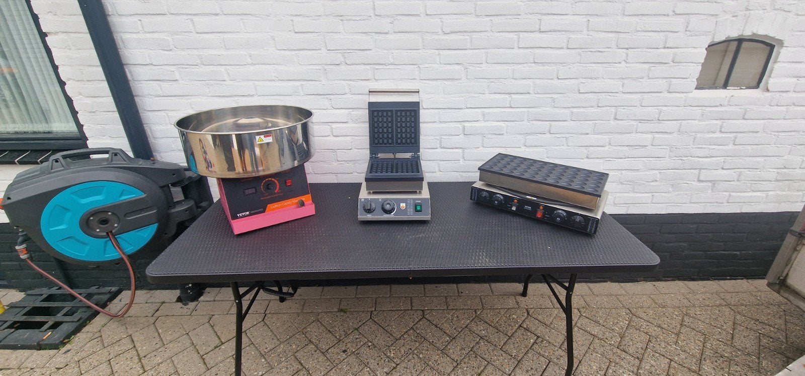 Suikerspinmachine, wafelijzer & poffertjesplaat multideal, Ophalen of Verzenden, Overige