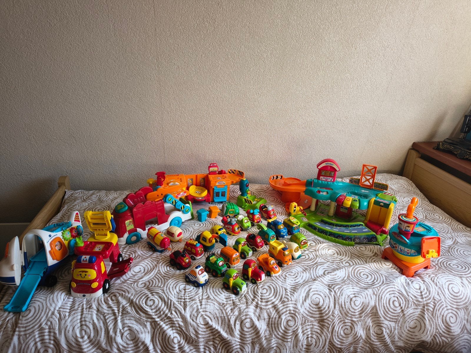 Grote VTech Toet Toet Auto's collectie met banen en garage, Ophalen, Gebruikt