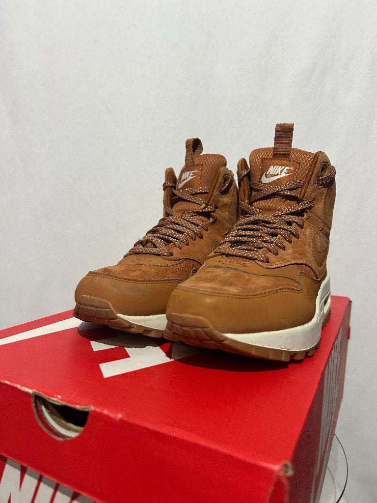 Maat 38 - Nike Air Max 1 Mid Sneakerboot Tawny Gum Brown, Bruin, Verzenden, Nike, Nike