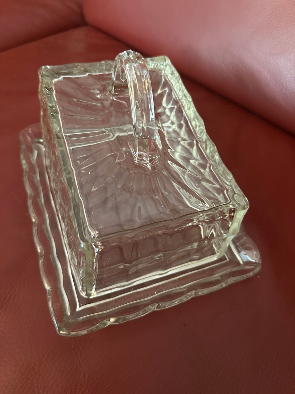 Glazen kaasstolp in giede staat, Ophalen of Verzenden