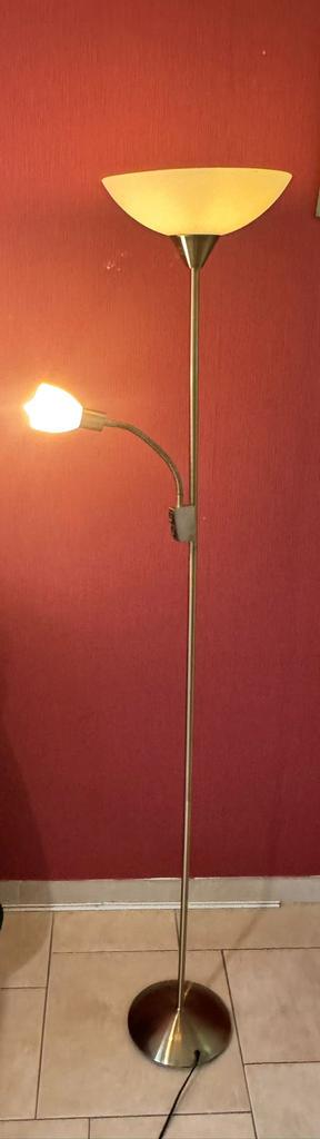Torchiere Floor Lamp with Reading Light, Ophalen of Verzenden, Zo goed als nieuw, Minder dan 100 cm