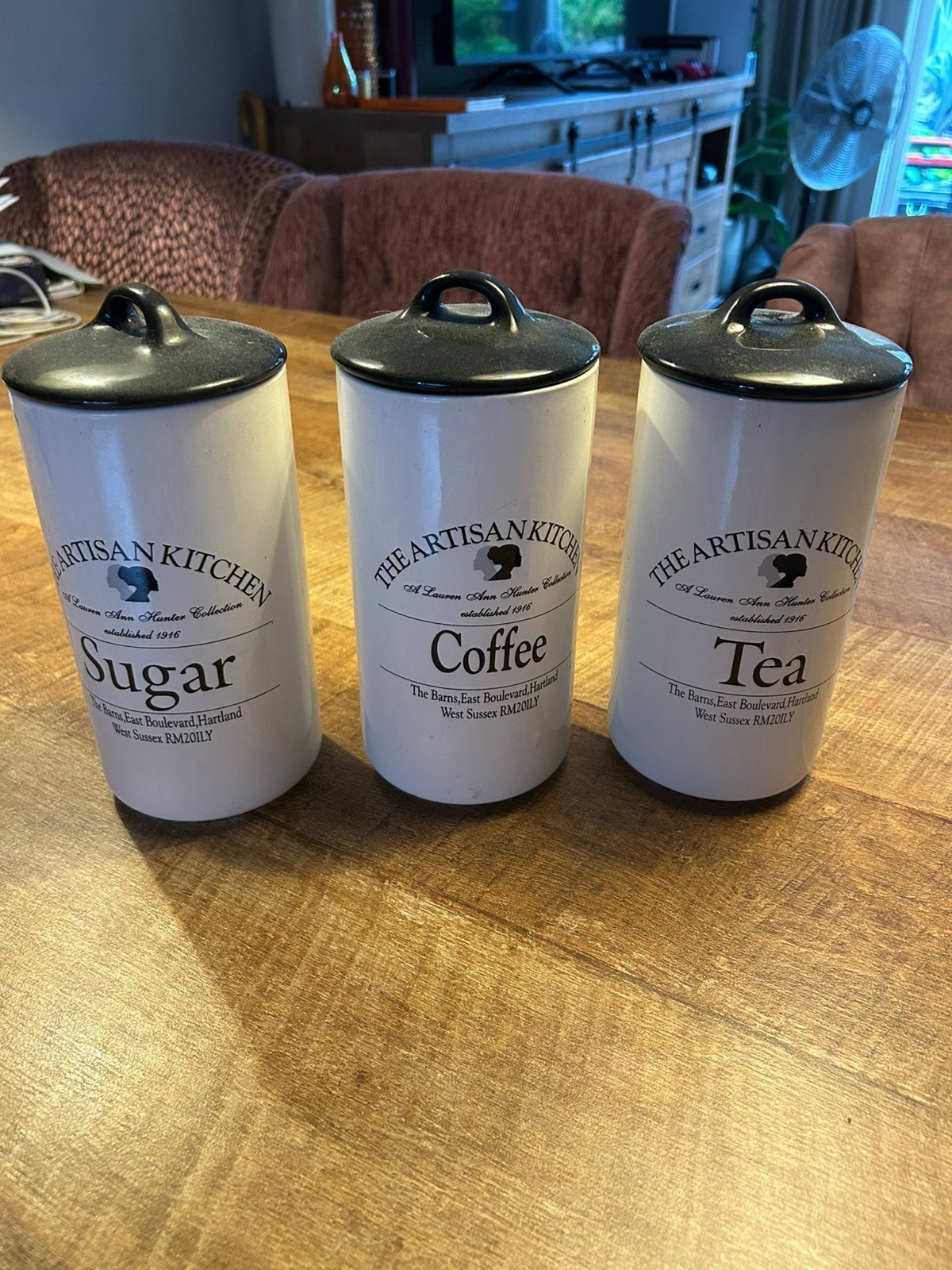 3 voorraadpotten, Ophalen, Zo goed als nieuw, Glas, Pot, Bus of Blik