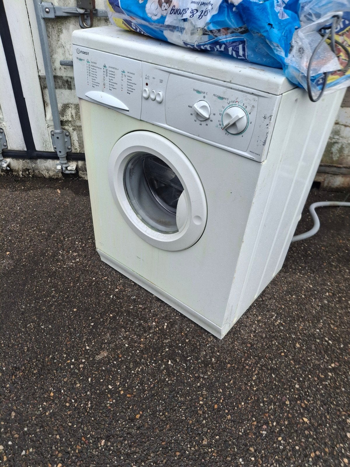 Indesit wasmachine 6kg prima staat gratis bezorg rdam, Witgoed en Apparatuur, Wasmachines, Gebruikt, 6 tot 8 kg, 85 tot 90 cm