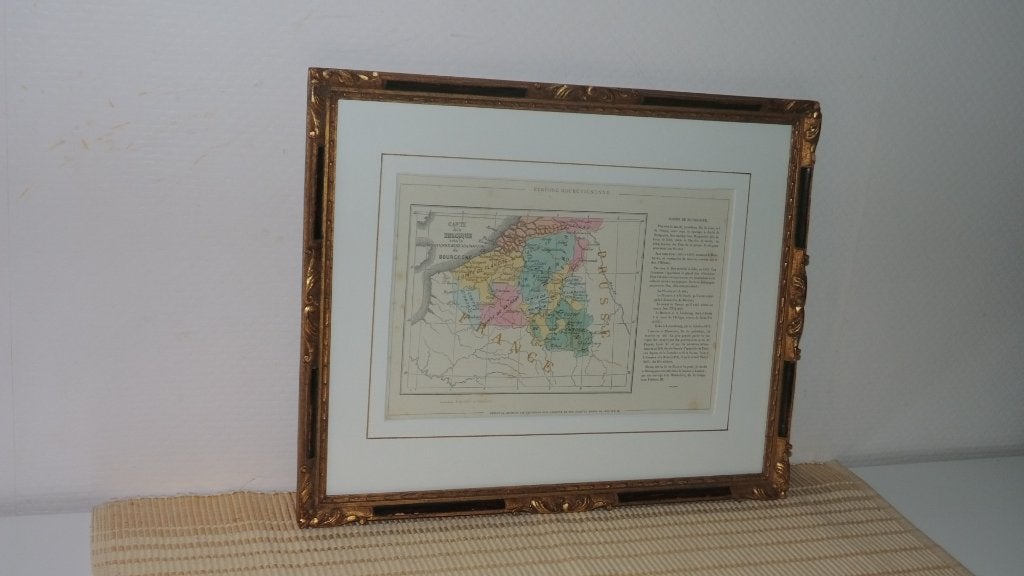 Gravures 1868 De Zuidelijke Nederlanden - 's Gravenhaghe enz, Met tekst, 1800 - 1899, Cartografie, 22 cm