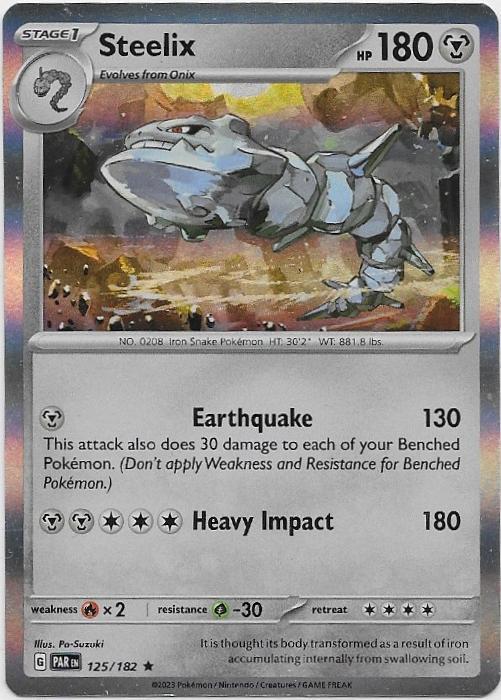 Paradox Rift,  Steelix [holo] 125/182, Verzenden, Nieuw, Losse kaart