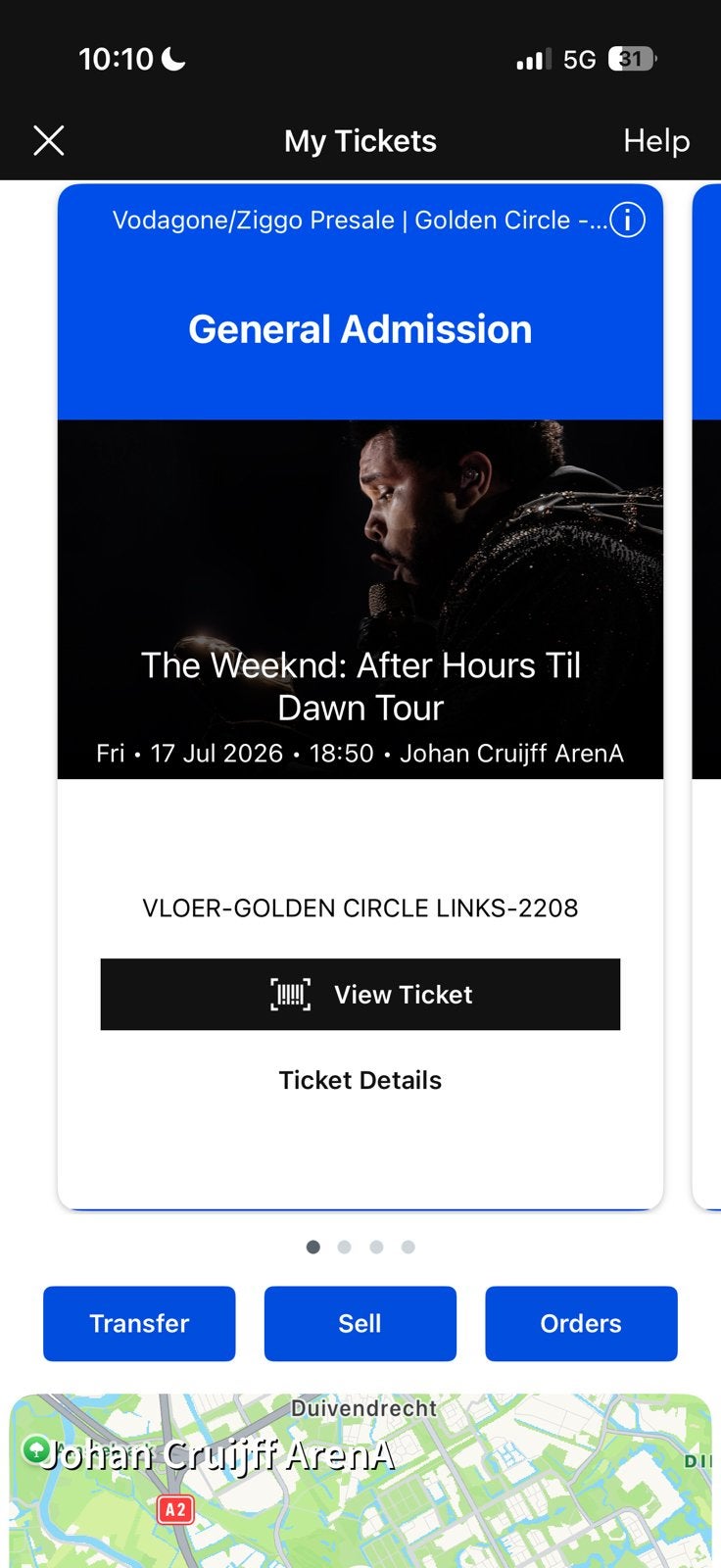 The Weeknd 2x golden circle RUILEN, Twee personen