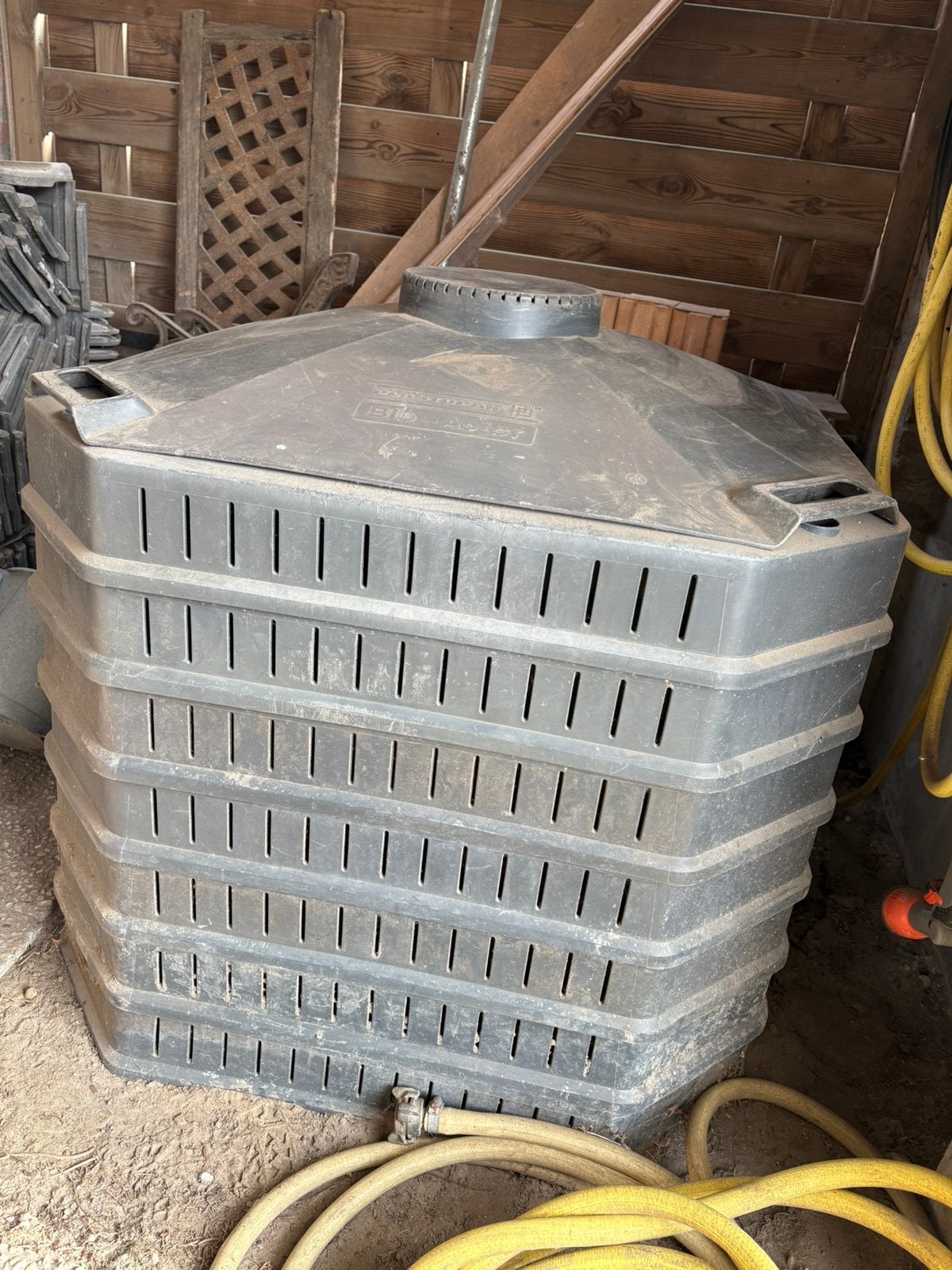 Compost bak demonteerbaar in 7 lagen + deksel, Tuin en Terras, Ophalen, Gebruikt