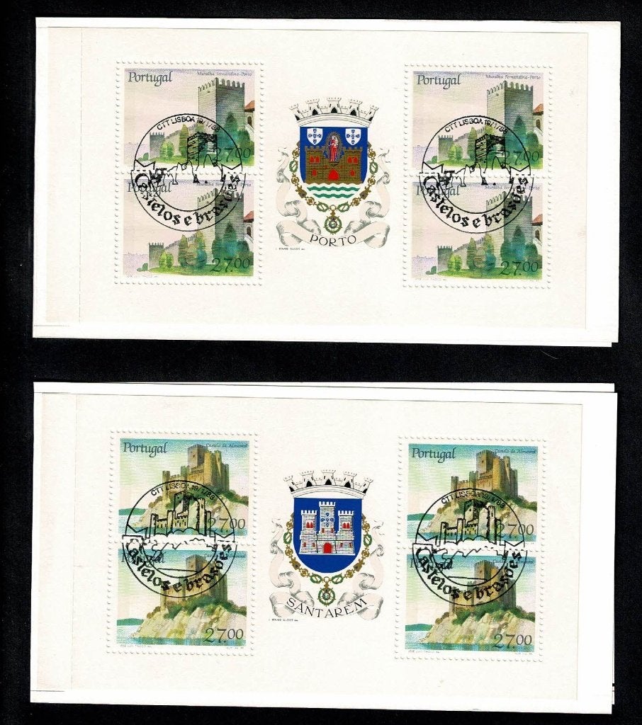 Portugal : 1988 - Kastelen - MH 1739 en MH 1740, Verzenden, Portugal, Postfris