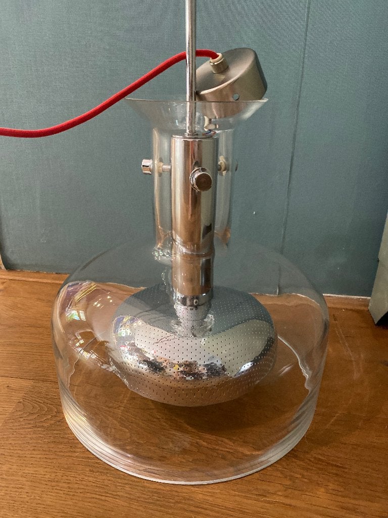 Design hanglamp Anders Pehrson Crystal, Ophalen of Verzenden, Zo goed als nieuw, Glas, E27 (groot)