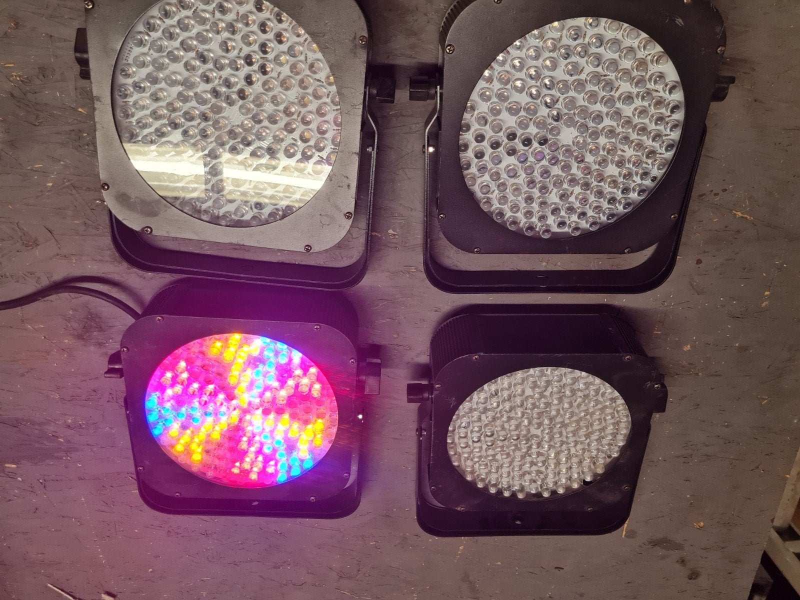 4x Ayra Compar 1 RGBWA Spot - Professionele LED Par, Ophalen of Verzenden, Gebruikt, Licht, Kleur