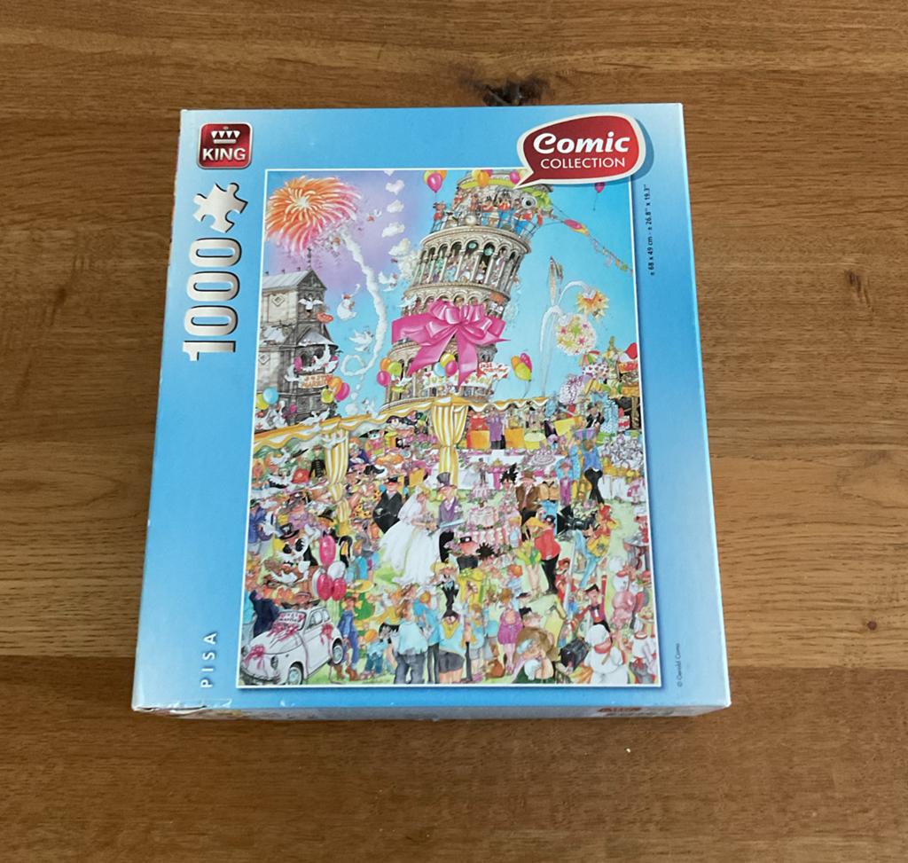 King Comic Collection Puzzel Pisa 1000 stukjes, Ophalen of Verzenden, 500 t/m 1500 stukjes, Zo goed als nieuw, Legpuzzel