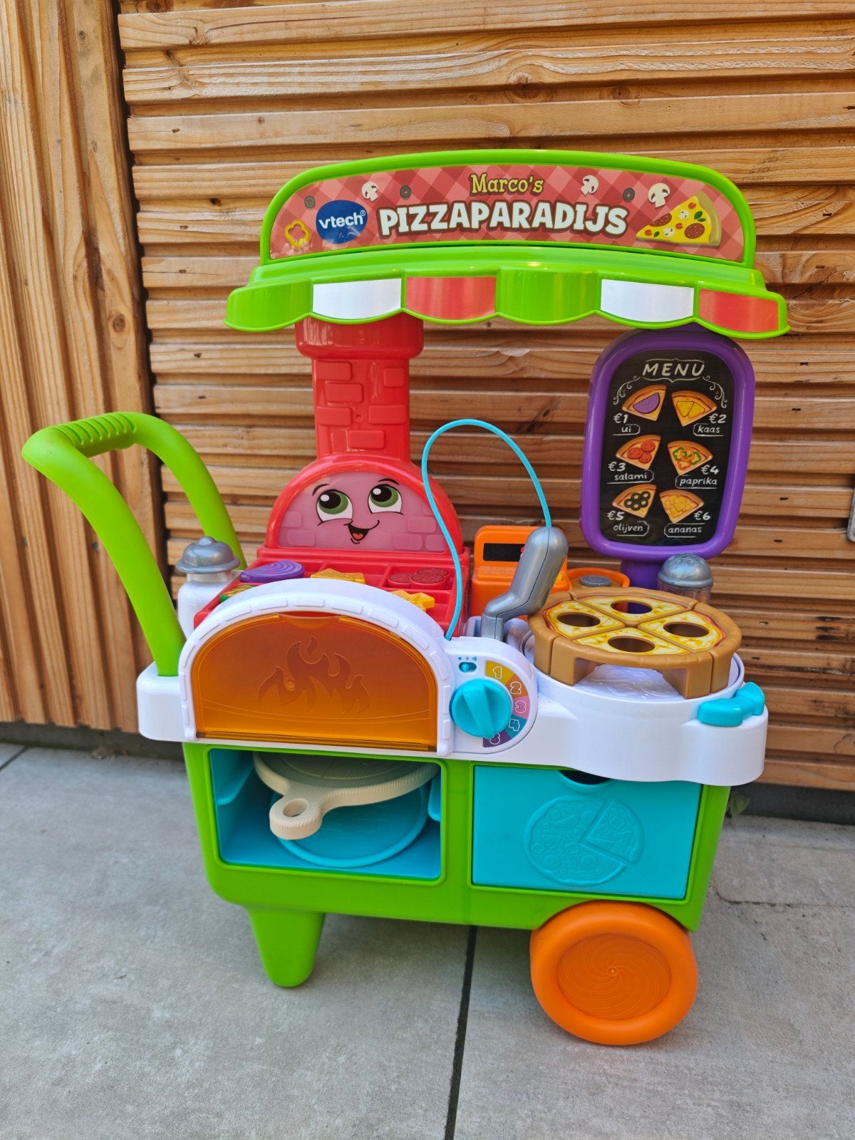 VTech Marco's Pizzaparadijs Speelgoed Pizza Oven Kar, Kinderen en Baby's, Ophalen, Zo goed als nieuw, Jongen of Meisje