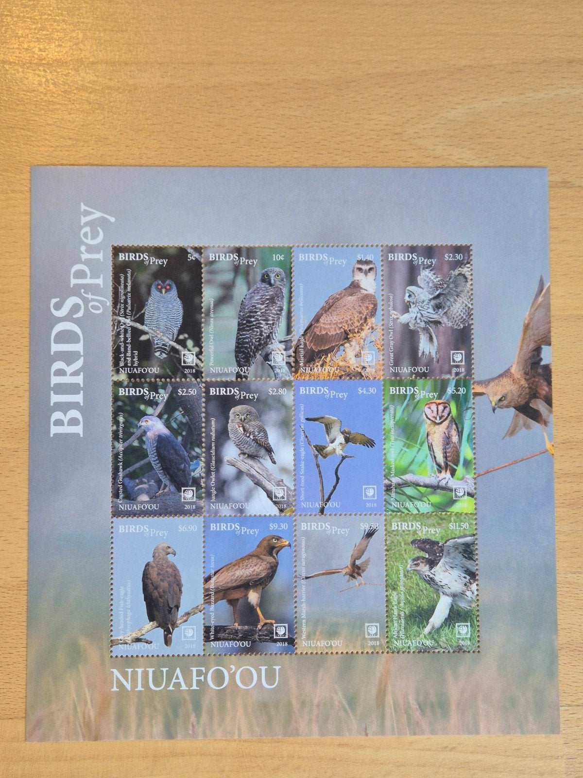 Niuafo'ou 2018 roofvogels, Ophalen of Verzenden, Postfris