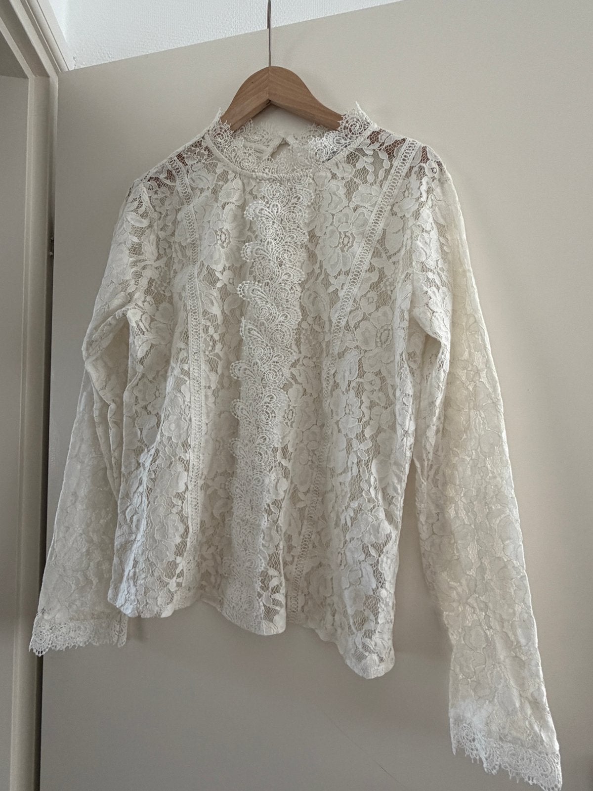 Kanten blouse van cotan club, Kleding | Dames, Ophalen of Verzenden, Zo goed als nieuw, Maat 46/48 (XL) of groter, Wit