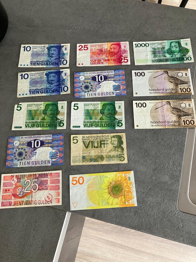 Collectie Nederlandse gulden bankbiljetten, Postzegels en Munten, Bankbiljetten | Nederland, Ophalen, 100 gulden, Setje