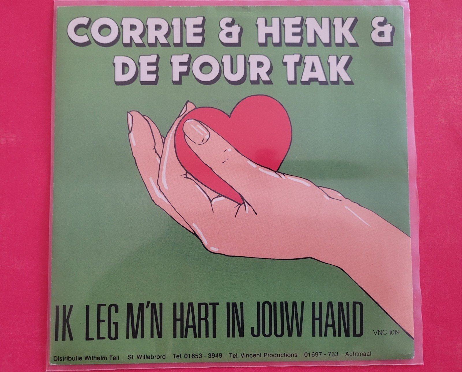 Corrie & Henk en de Four Tak - Ik leg m'n hart in jouw hand., Ophalen, Zo goed als nieuw, Overige formaten, Levenslied of Smartlap