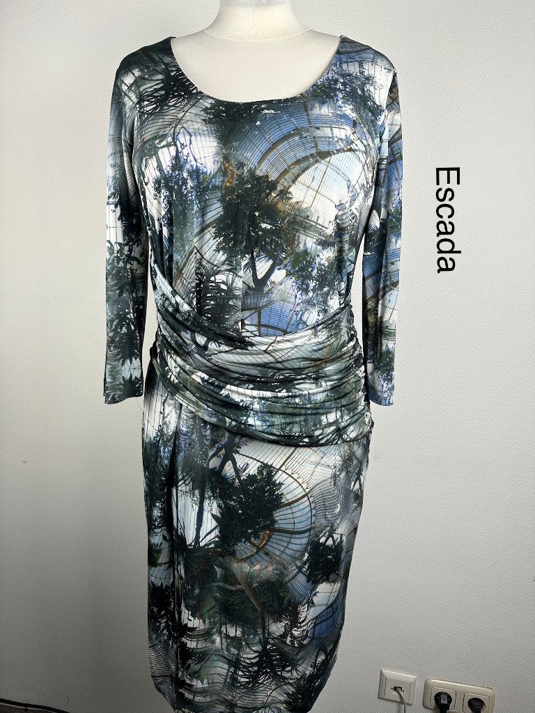 Escada Jurk  (mt: 42) 13,1/9779, Kleding | Dames, Escada, Blauw, Maat 42/44 (L), Escada