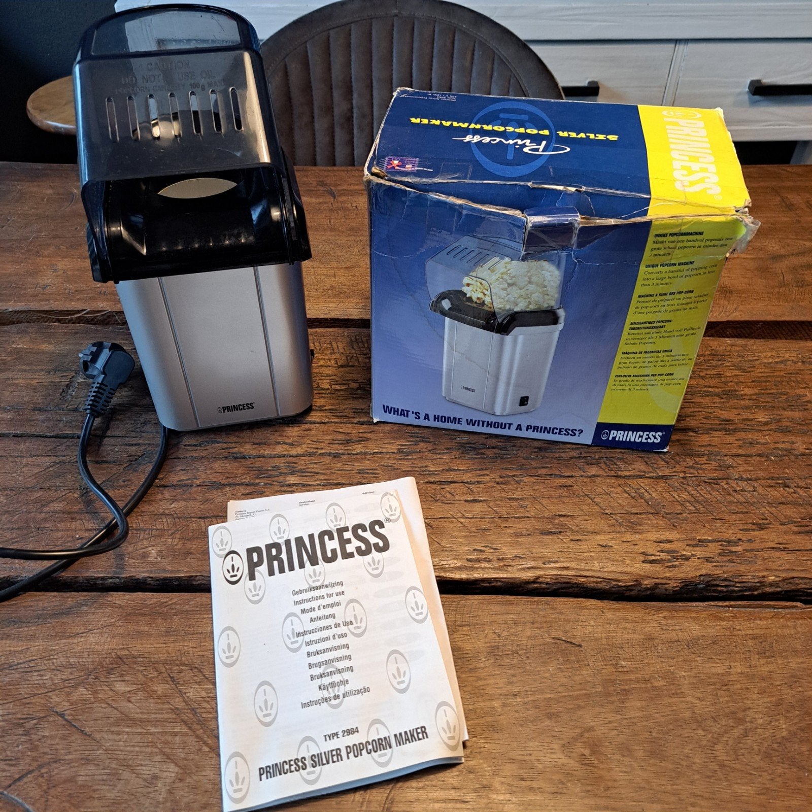 Princess popcornmachine, Ophalen