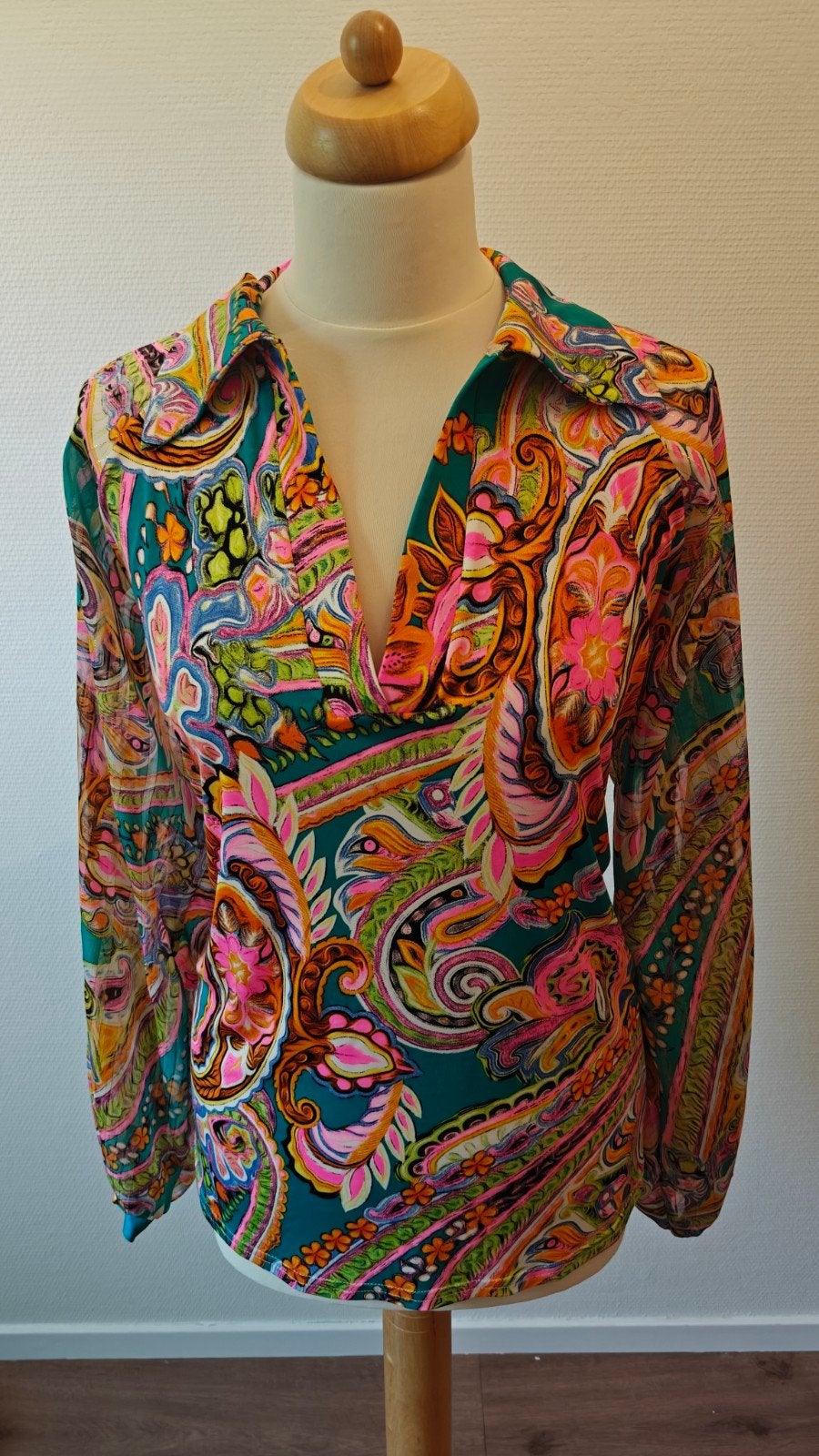 Trois Ka Paisley Blouse - Nieuw met kaartje, Kleding | Dames, Blouses en Tunieken, Trois Ka, Ophalen of Verzenden, Nieuw, Meerkleurig