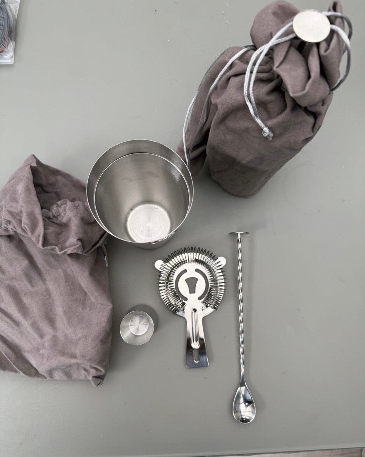 RVS Cocktail Shaker Set - Compleet Nieuw, Overige typen, Ophalen of Verzenden, Metaal, Nieuw